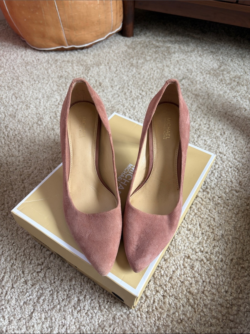 MICHAEL Michael Kors Rose Suede Pointed-Toe Pumps
